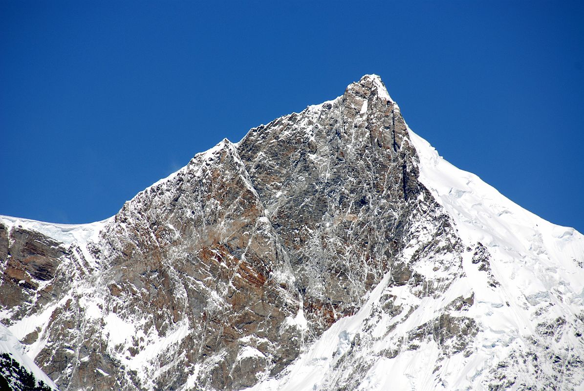 04 Phola Gangchen Close Up Just After Leaving Shingdip On Trek To Shishapangma Advanced Base Camp Phola Gangchen (7716m) close up looking up valley just after leaving Shingdip.